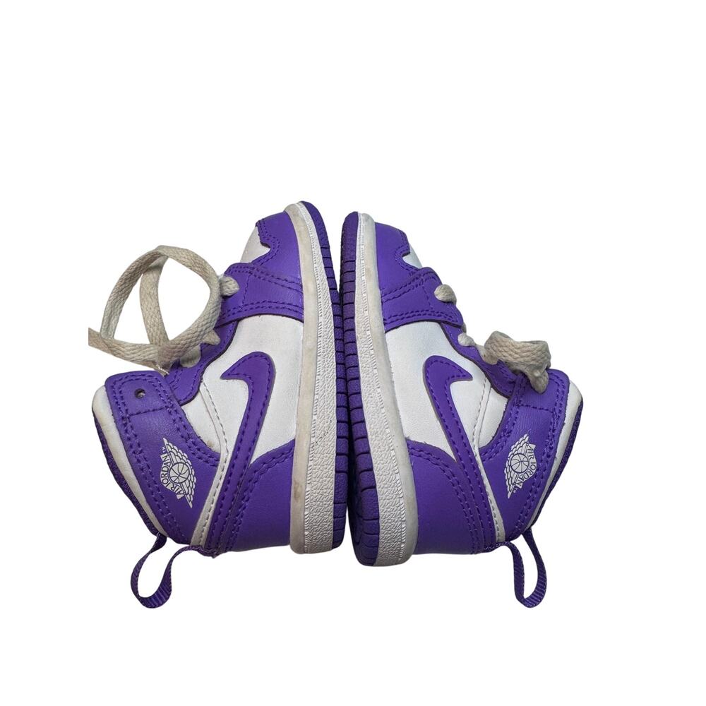 Jordan 1 Mid Action Purple Toddler Sneakers Size 4C Shoes DQ8425-511